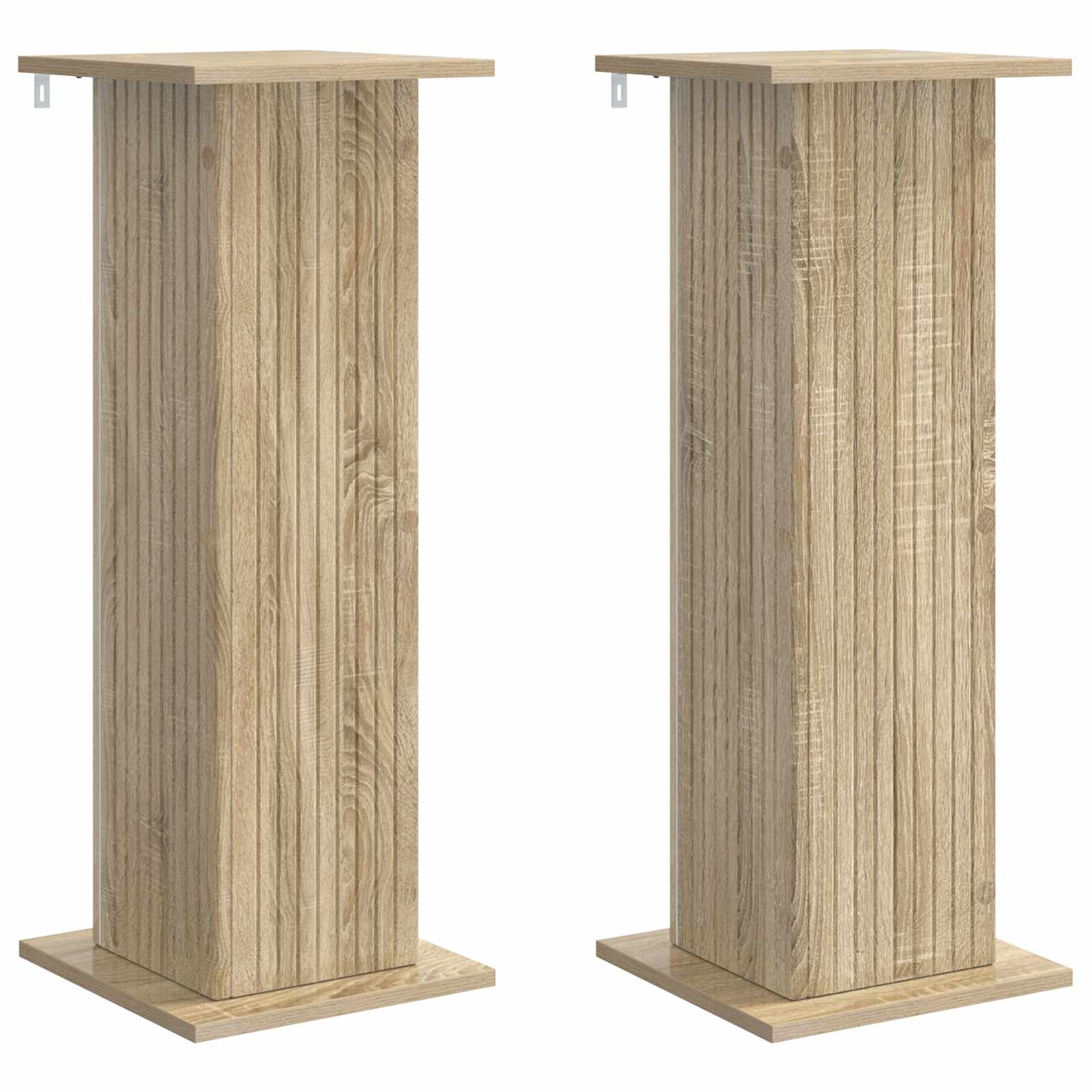 Supporto per piante 2 pz Rovere Sonoma 30,5 x 30 x 80,5 cm