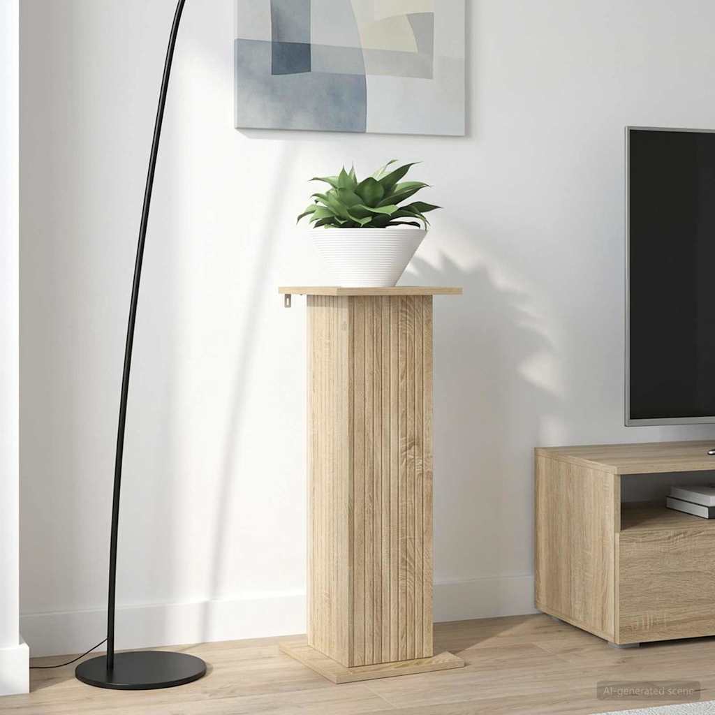 Supporto per piante 2 pz Rovere Sonoma 30,5 x 30 x 80,5 cm