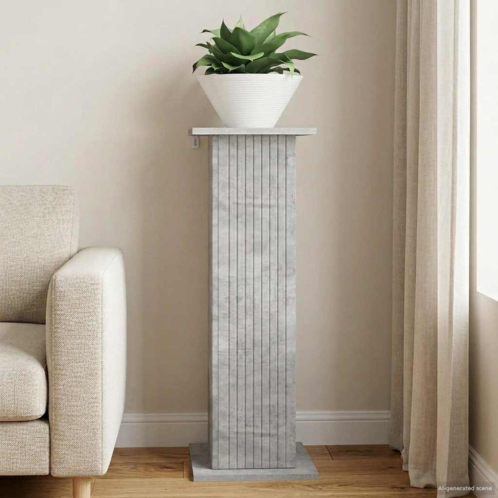 Supporto per piante Grigio Cemento 30,5 x 30 x 80,5 cm