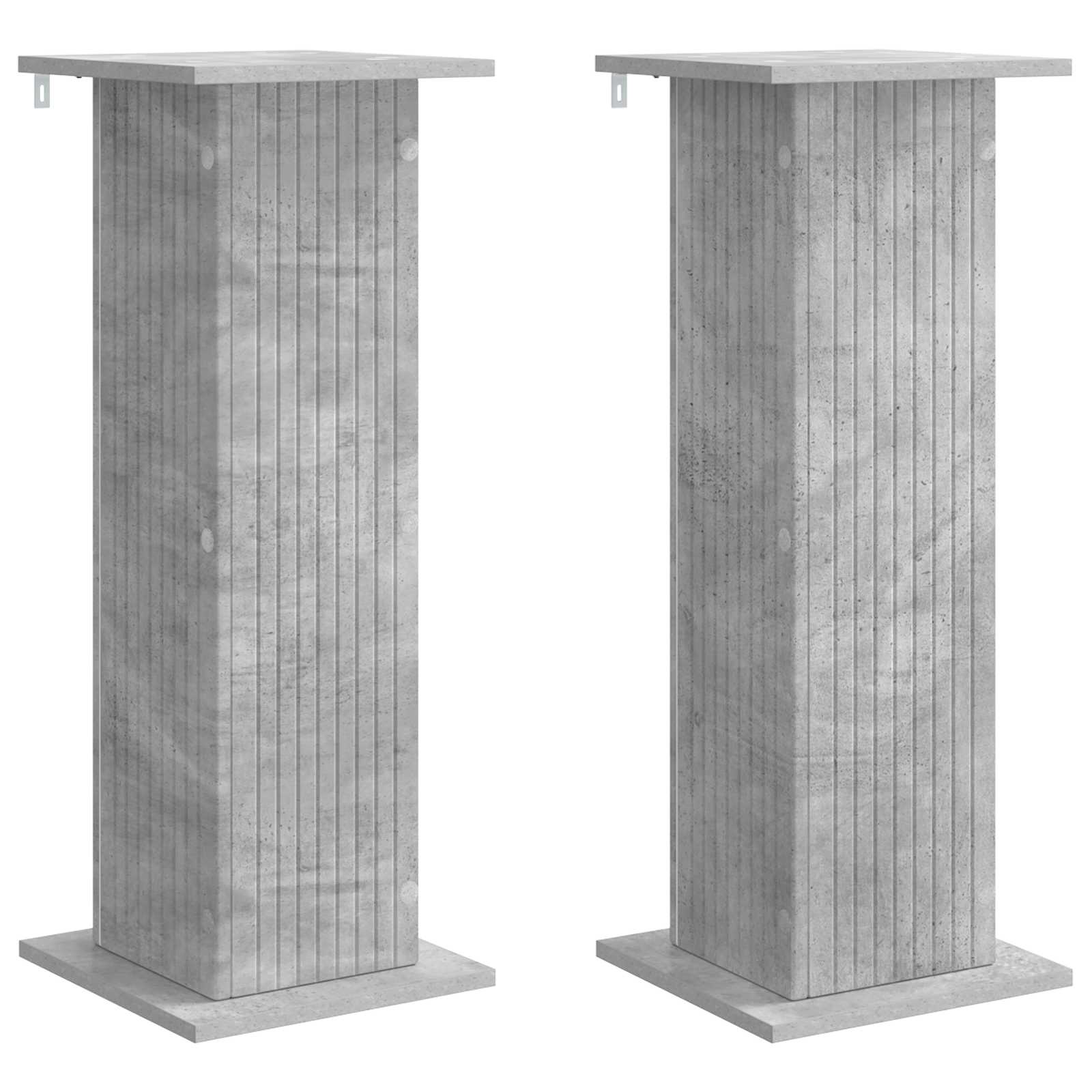 Supporto per piante 2 pz Grigio Cemento 30,5 x 30 x 80,5 cm