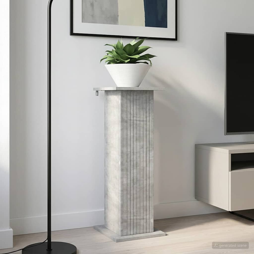 Supporto per piante 2 pz Grigio Cemento 30,5 x 30 x 80,5 cm