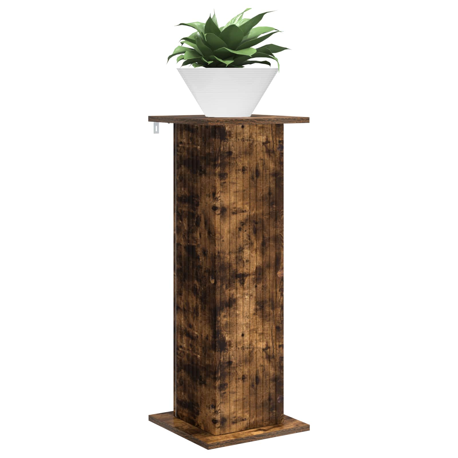 Supporto per piante Rovere Fumo 30,5 x 30 x 80,5 cm