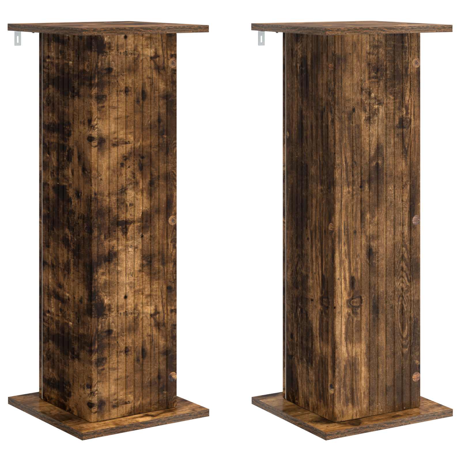 Supporto per piante 2 pz Rovere Fumo 30,5 x 30 x 80,5 cm