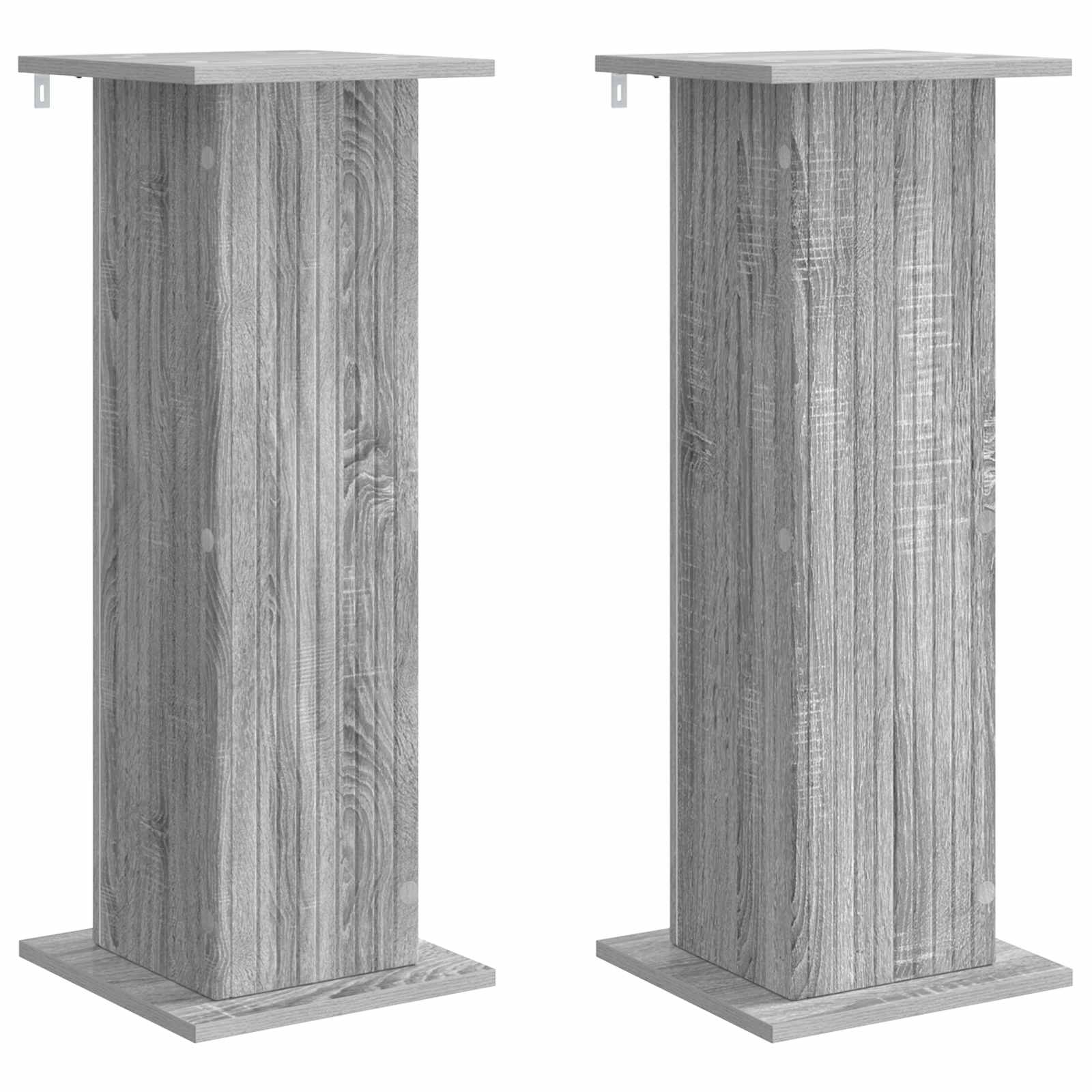 Supporto per piante 2 pz Grigio Sonoma 30,5 x 30 x 80,5 cm