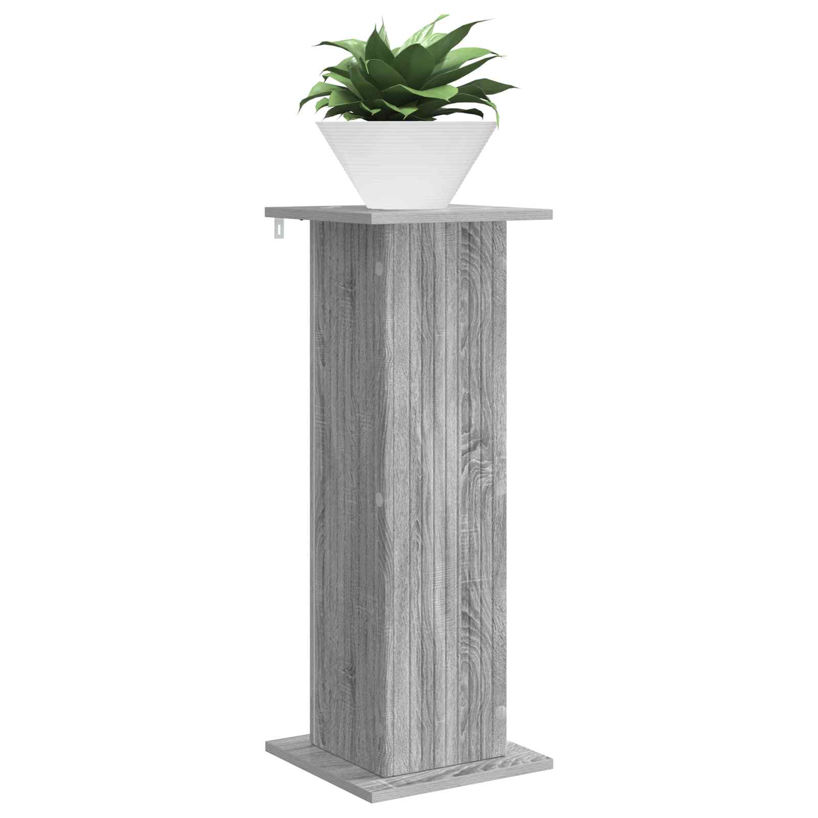 Supporto per piante 2 pz Grigio Sonoma 30,5 x 30 x 80,5 cm