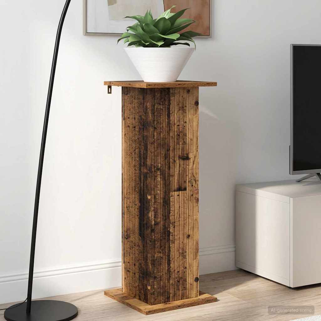 Supporto per piante 2 pz Legno antico 30,5 x 30 x 80,5 cm