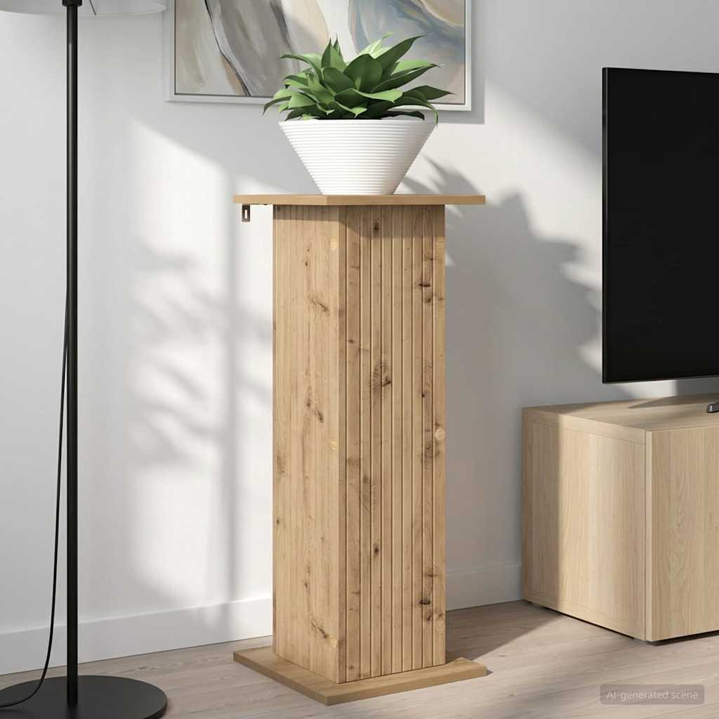 Supporto per piante 2 pz Rovere Artigianale 30,5 x 30 x 80,5 cm
