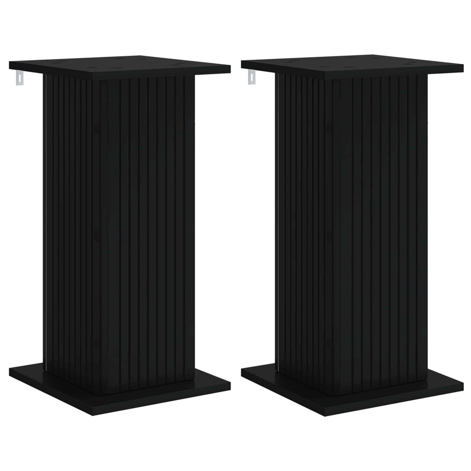Supporto per piante 2 pz Nero 30,5 x 30 x 60,5 cm