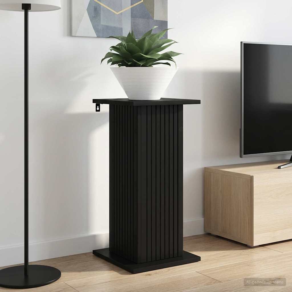 Supporto per piante 2 pz Nero 30,5 x 30 x 60,5 cm