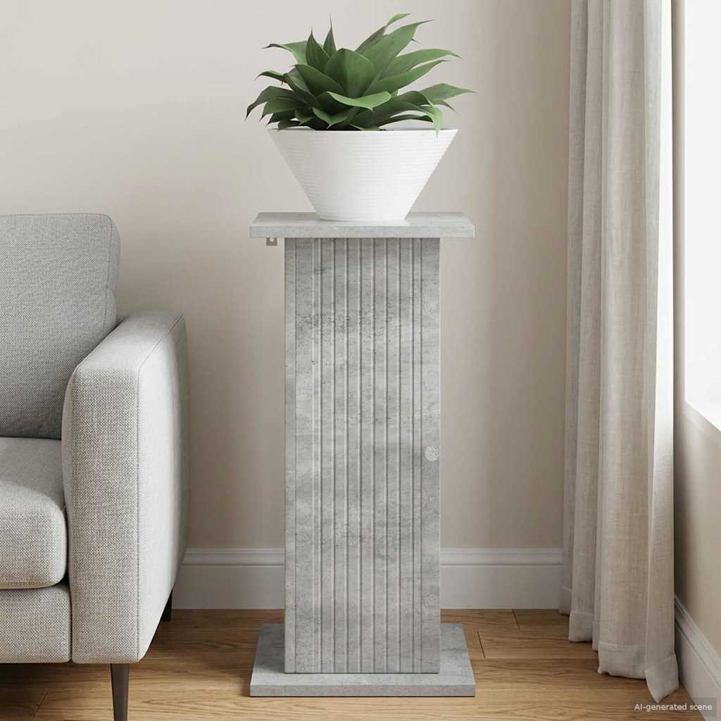 Supporto per piante Grigio Cemento 30,5 x 30 x 60,5 cm