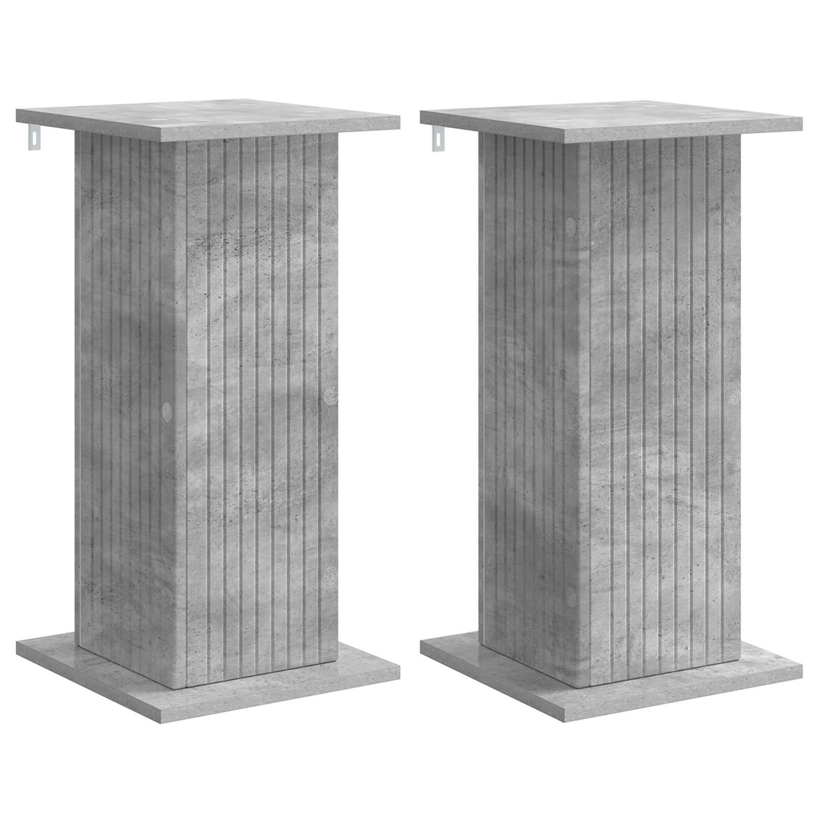 Supporto per piante 2 pz Grigio Cemento 30,5 x 30 x 60,5 cm