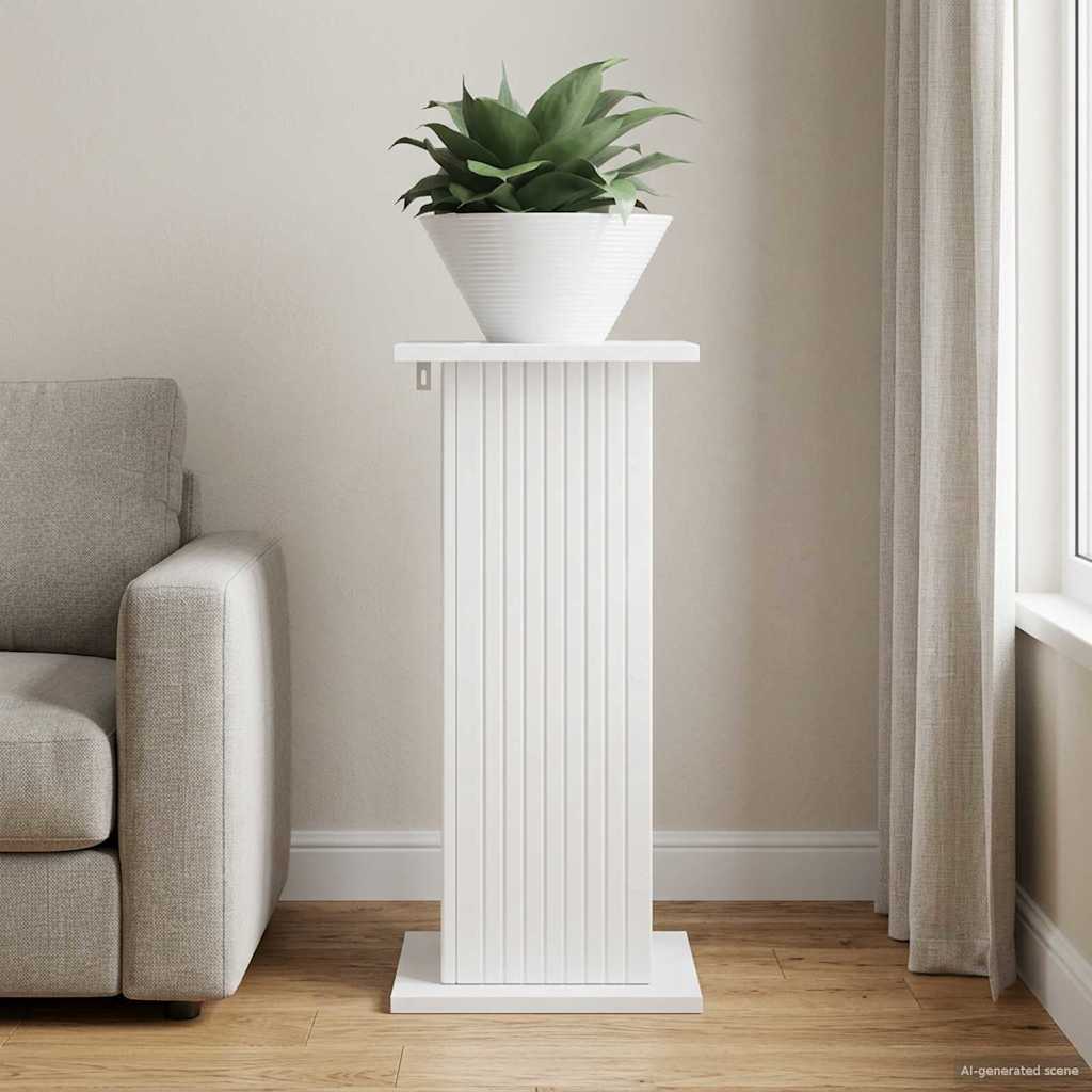 Supporto per piante Bianco Lucido 30,5 x 30 x 60,5 cm