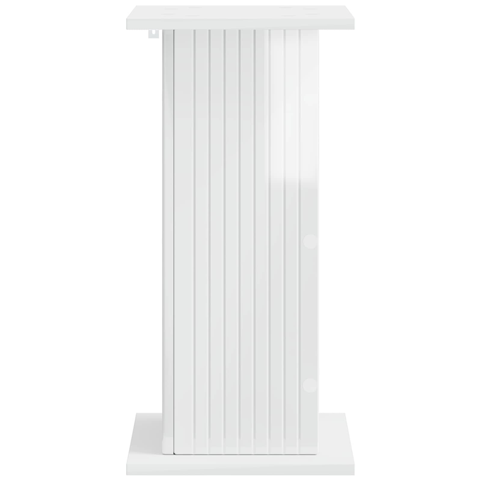 Supporto per piante 2 pz Bianco Lucido 30,5 x 30 x 60,5 cm