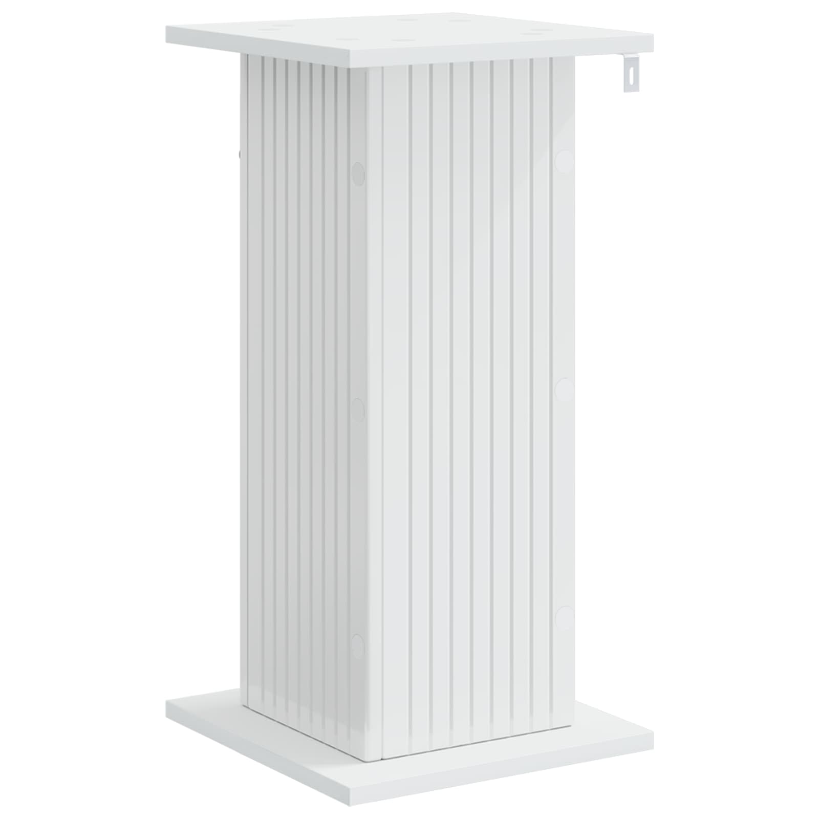 Supporto per piante 2 pz Bianco Lucido 30,5 x 30 x 60,5 cm