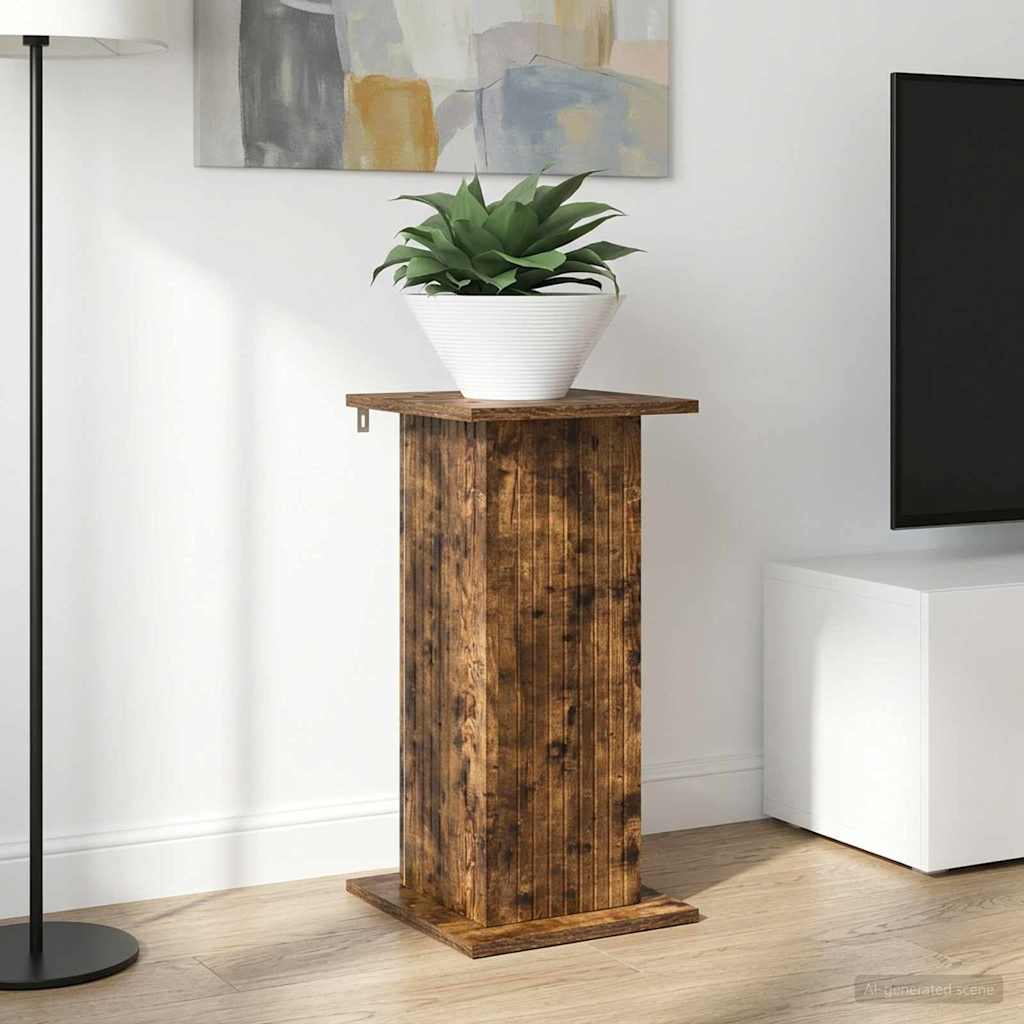 Supporto per piante Rovere Fumo 30,5 x 30 x 60,5 cm