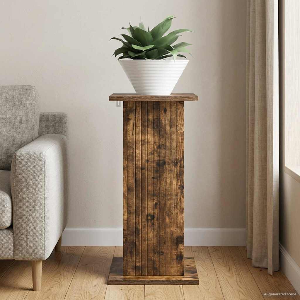 Supporto per piante Rovere Fumo 30,5 x 30 x 60,5 cm