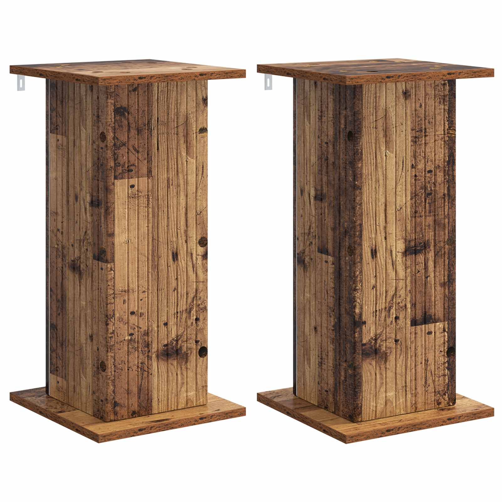 Supporto per piante 2 pz Legno antico 30,5 x 30 x 60,5 cm