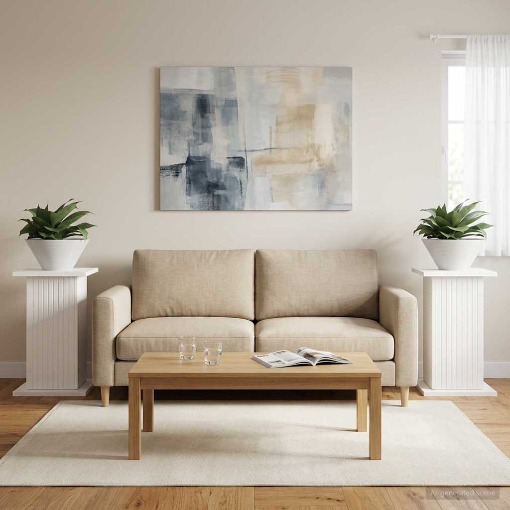 Supporto per piante 2 pz Bianco 30,5 x 30 x 43 cm