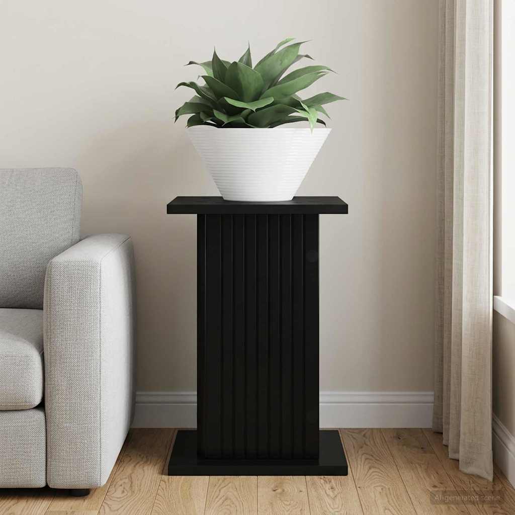 Supporto per piante Nero 30,5 x 30 x 43 cm Legno ingegnerizzato