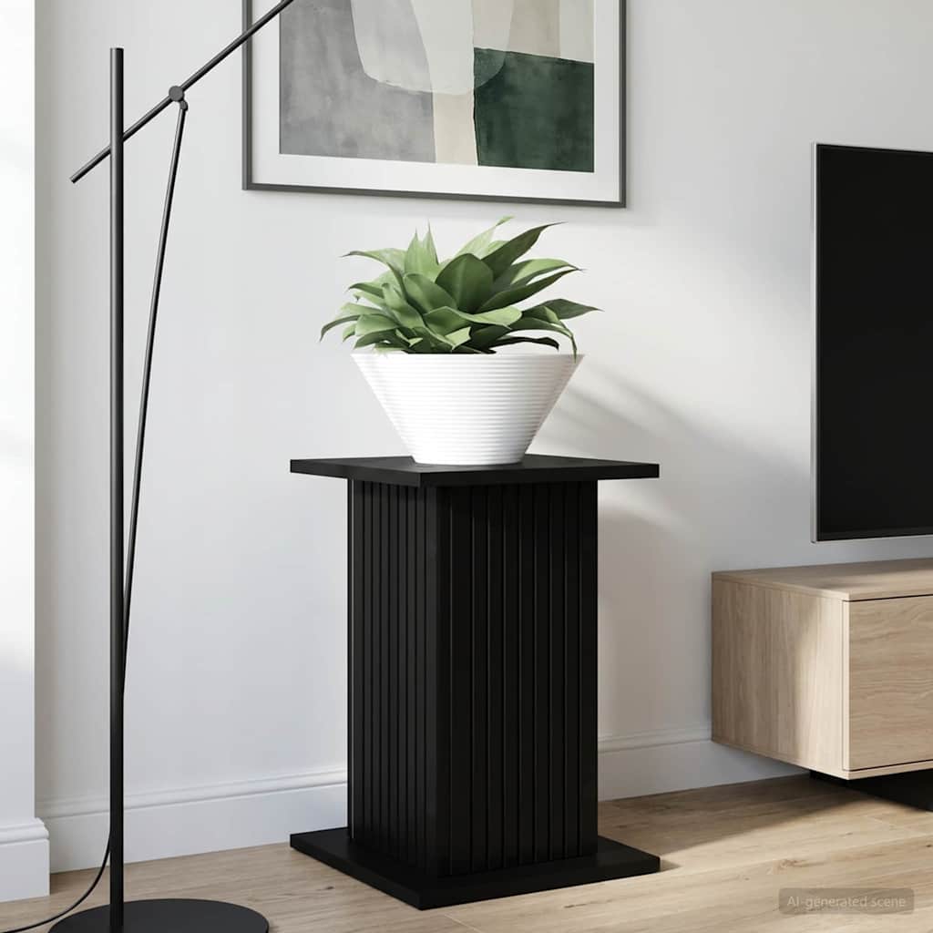 Supporto per piante Nero 30,5 x 30 x 43 cm Legno ingegnerizzato