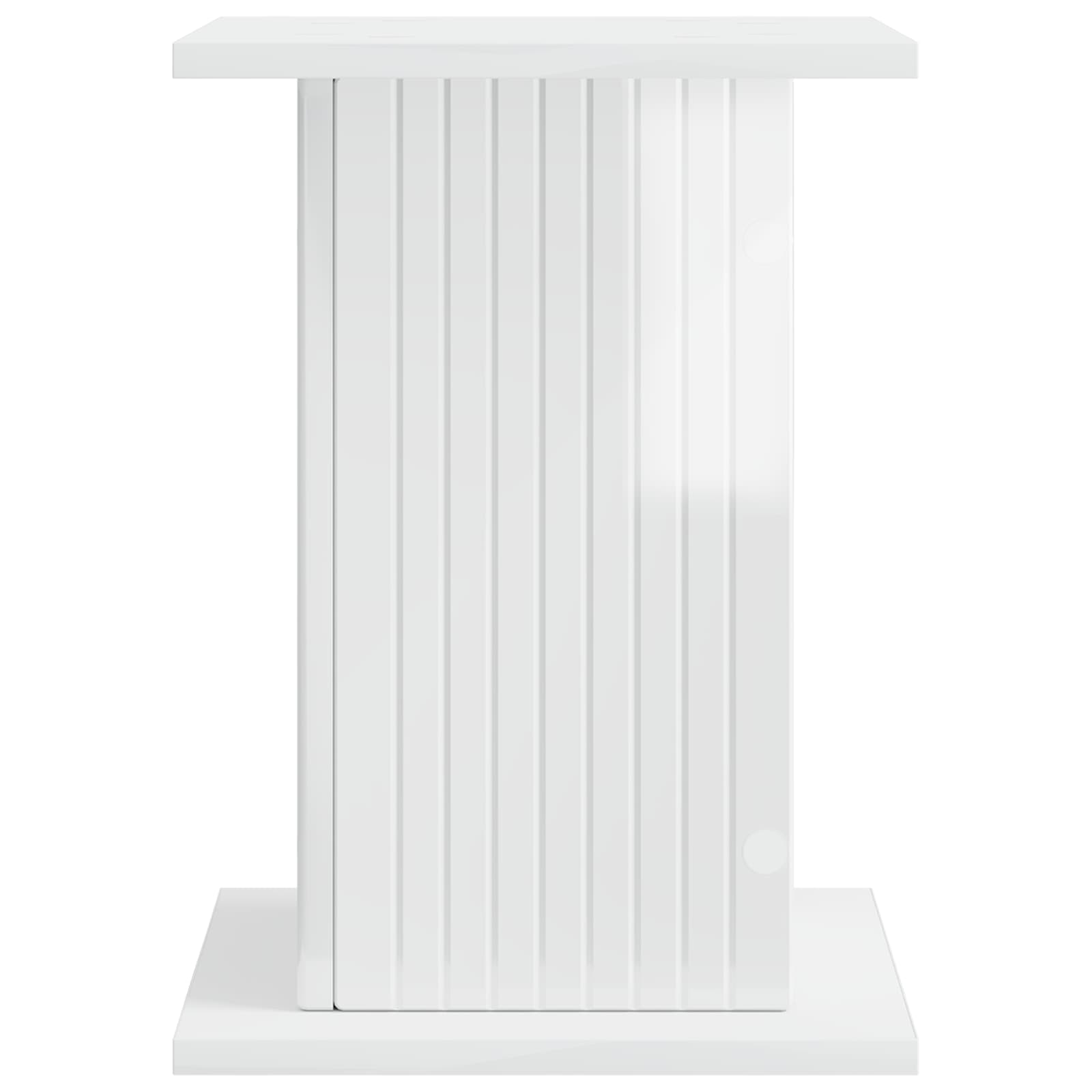 Supporto per piante 2 pz Bianco Lucido 30,5 x 30 x 43 cm