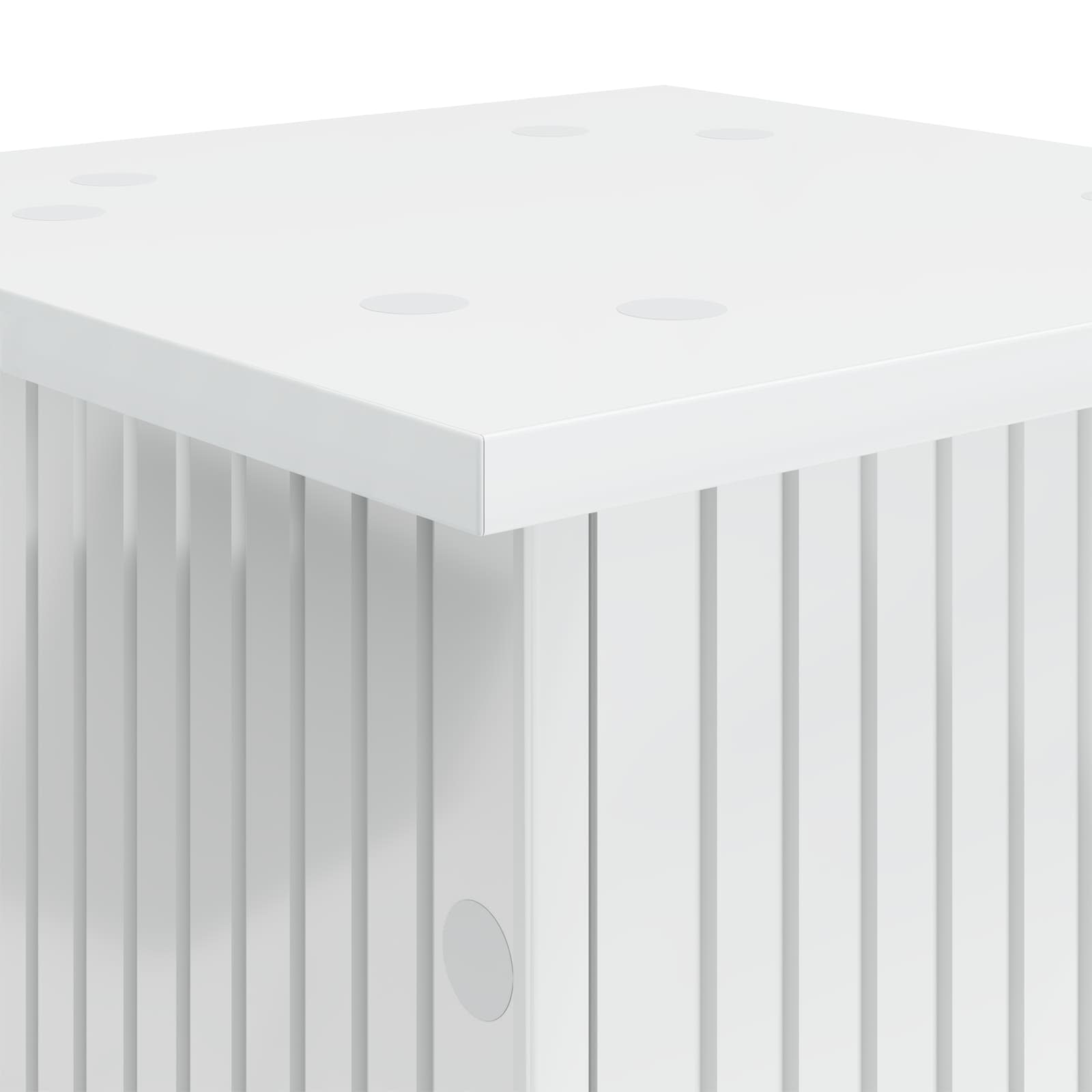 Supporto per piante 2 pz Bianco Lucido 30,5 x 30 x 43 cm