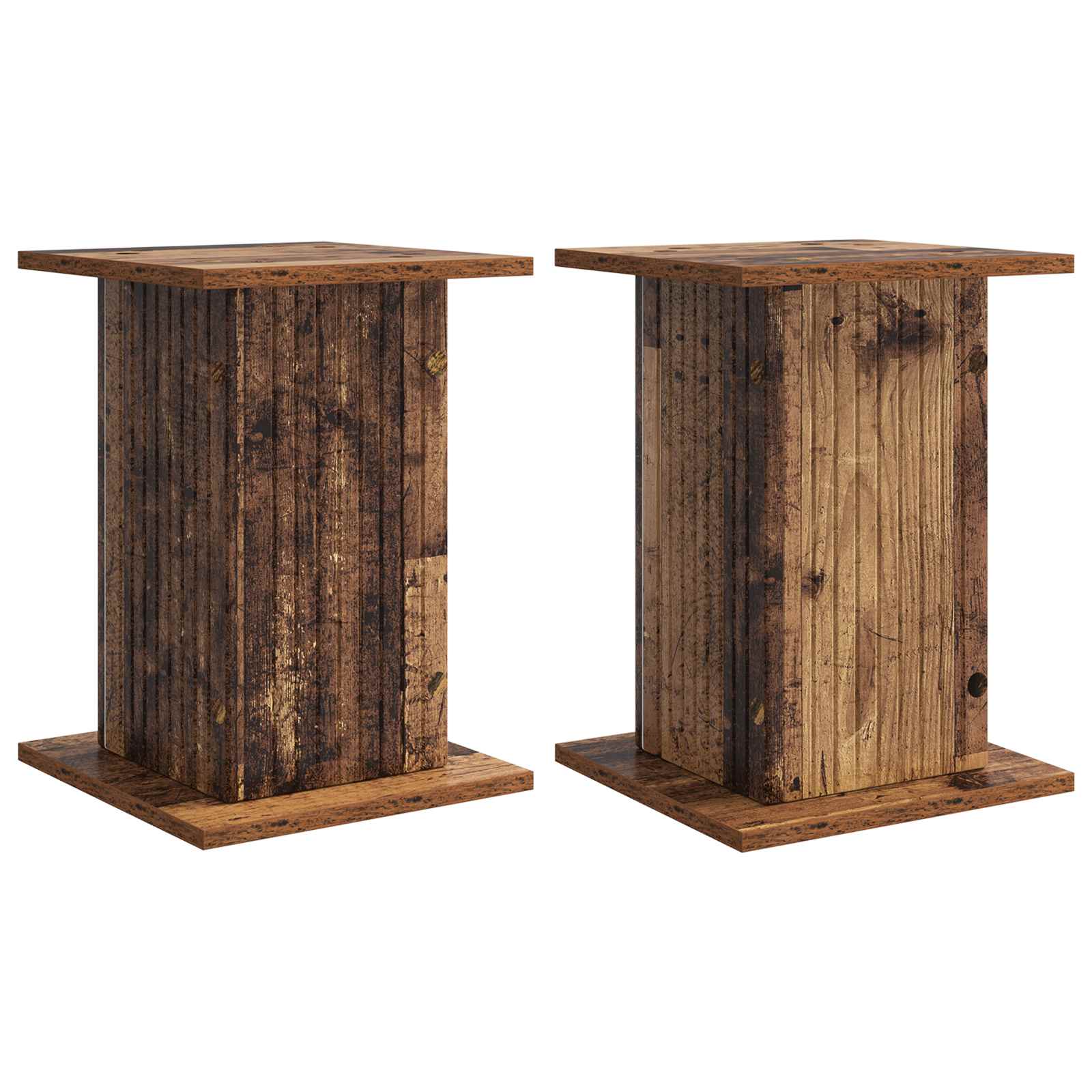 Supporto per piante 2 pz Legno antico 30,5 x 30 x 43 cm