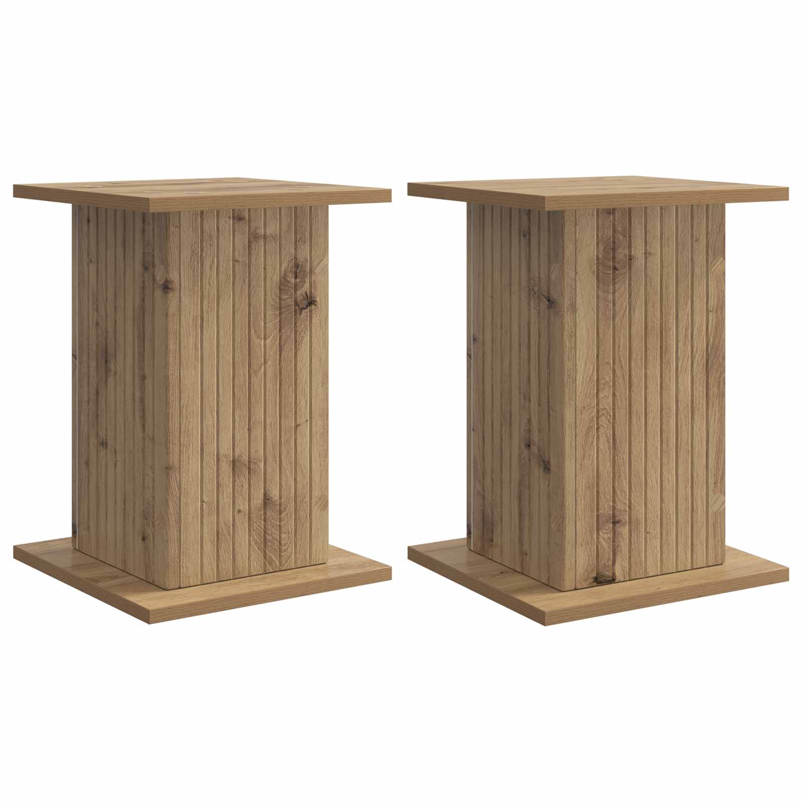 Supporto per piante 2 pz Rovere Artigianale 30,5 x 30 x 43 cm