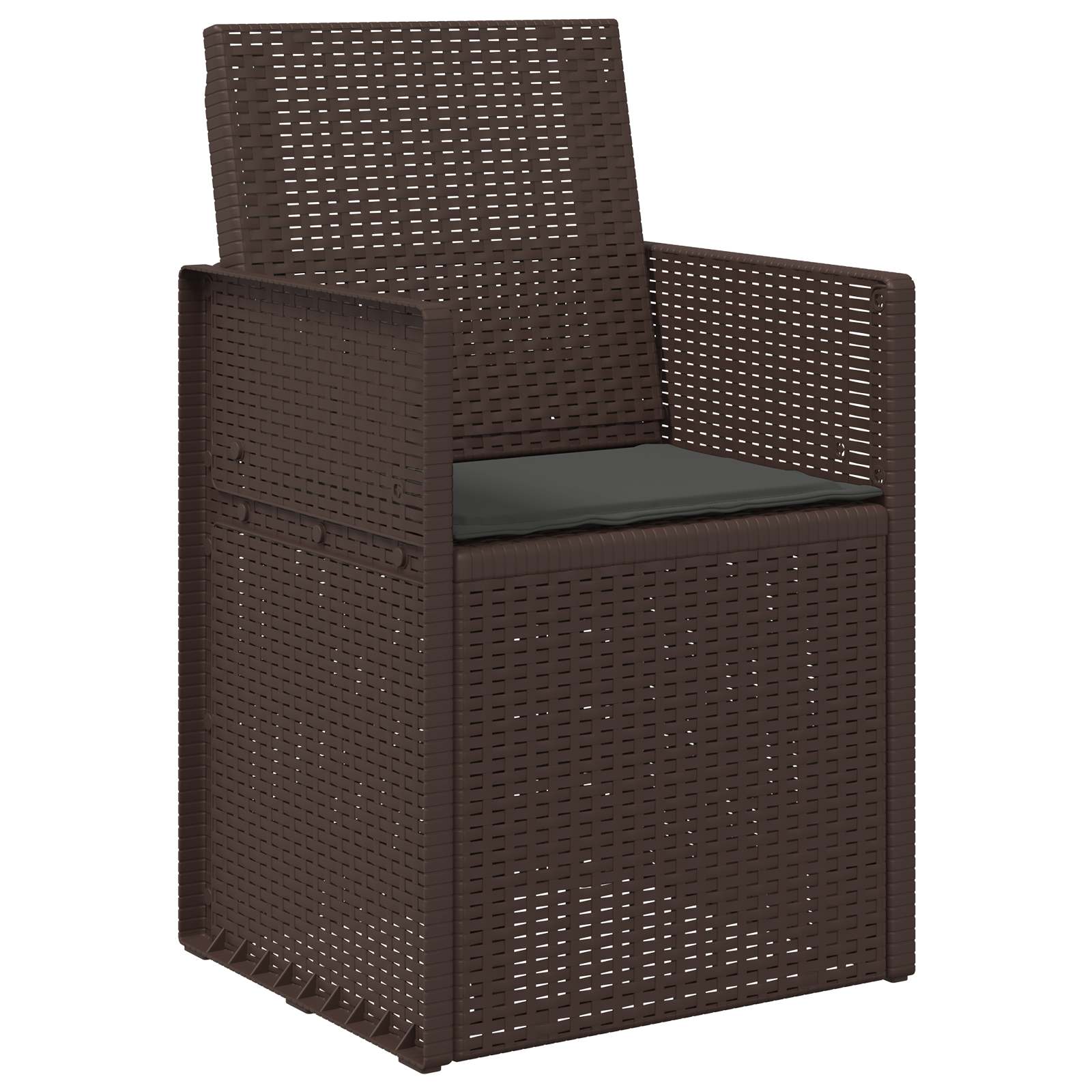 Cuscini per Seduta 4 pz Poliestere Antracite 47 x 36 x 2 cm