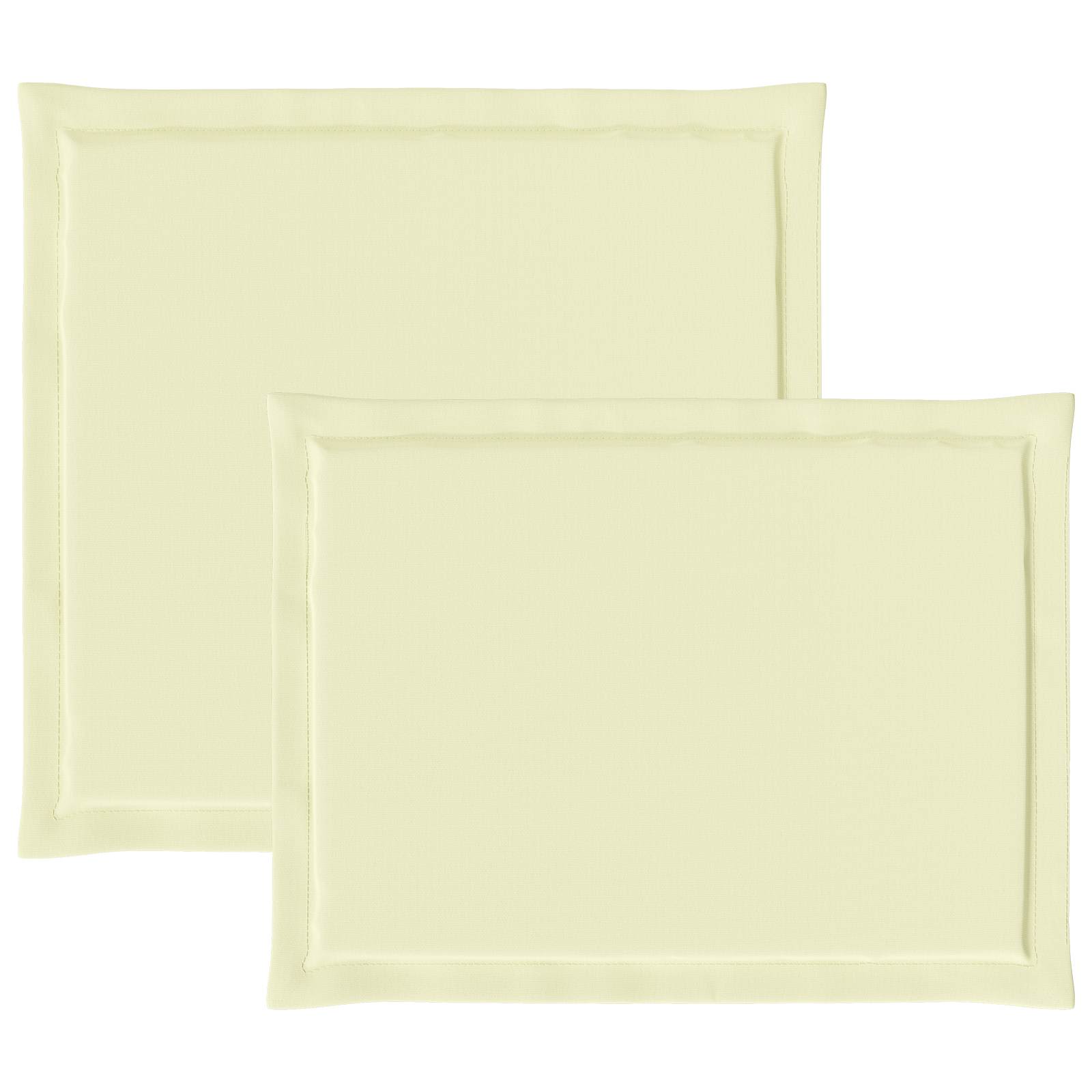 Cuscini per Seduta e Schienale Poliestere Crema 47 x 45 x 2 cm