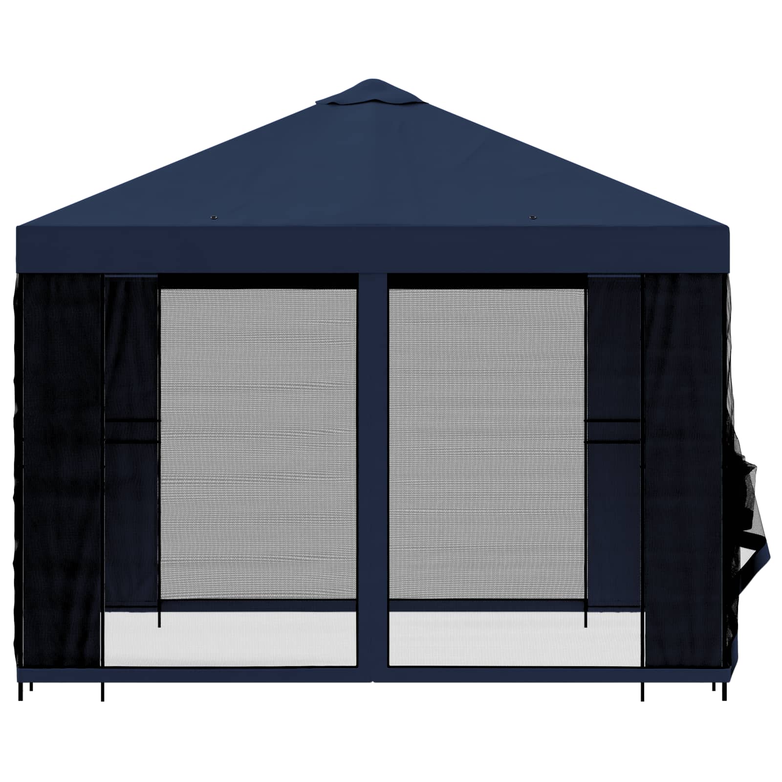 Gazebo da giardino con pareti laterali 3 x 3 m Blu