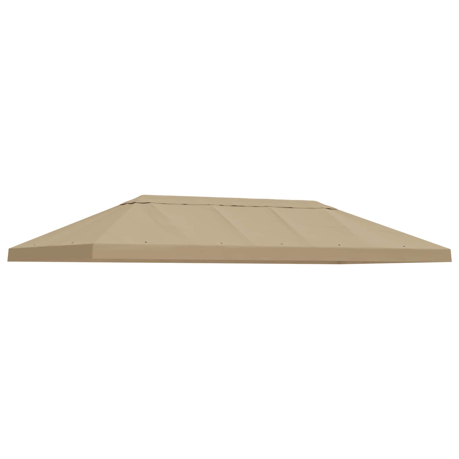Copertura Tenda Gazebo 6 x 3 m Beige Poliestere 190 gsm
