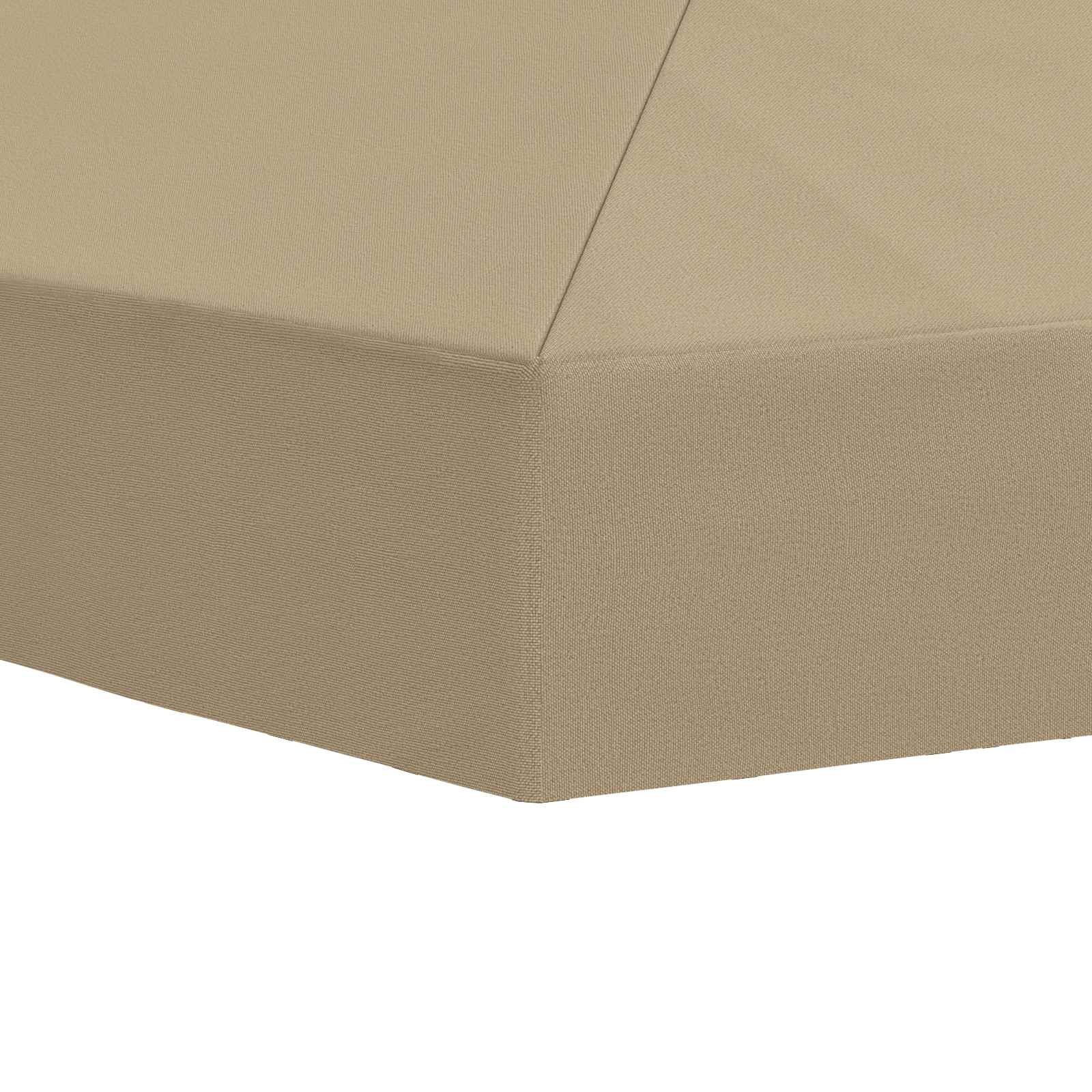 Copertura Tenda Gazebo 6 x 3 m Beige Poliestere 190 gsm