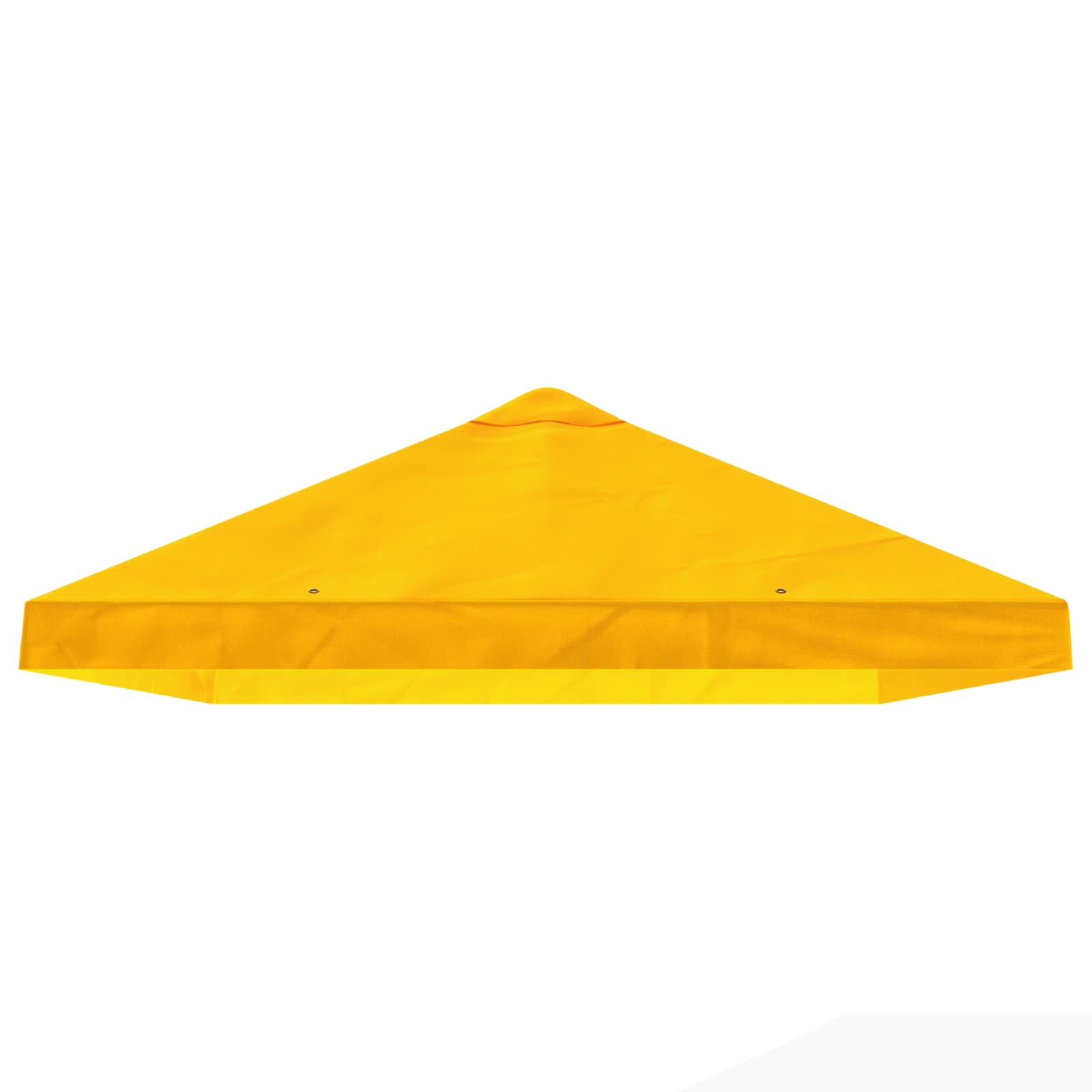Copertura Tenda Gazebo 6 x 3 m Giallo Poliestere 190 gsm