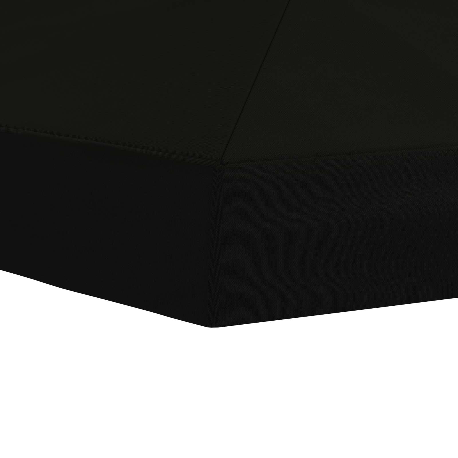 Copertura gazebo nera 600 x 300 cm in poliestere 190 gsm