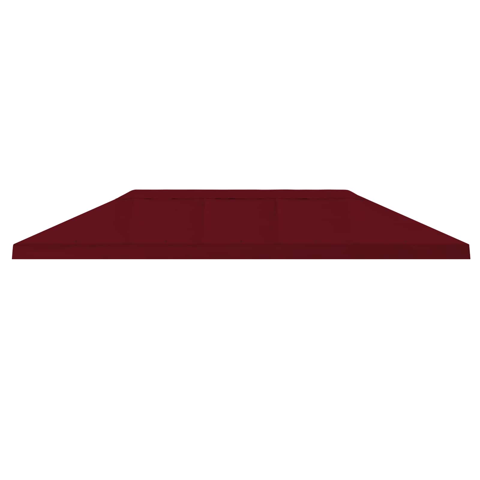 Copertura Tenda Gazebo 6 x 3 m Borgogna Poliestere 190 gsm