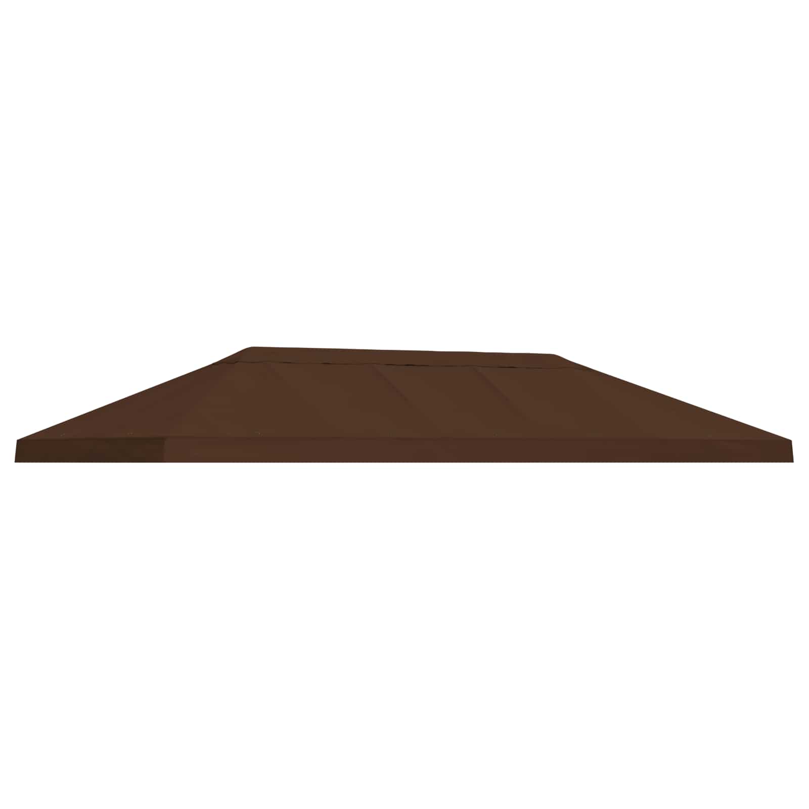 Copertura Tenda Gazebo 6 x 3 m Marrone Poliestere 190 gsm