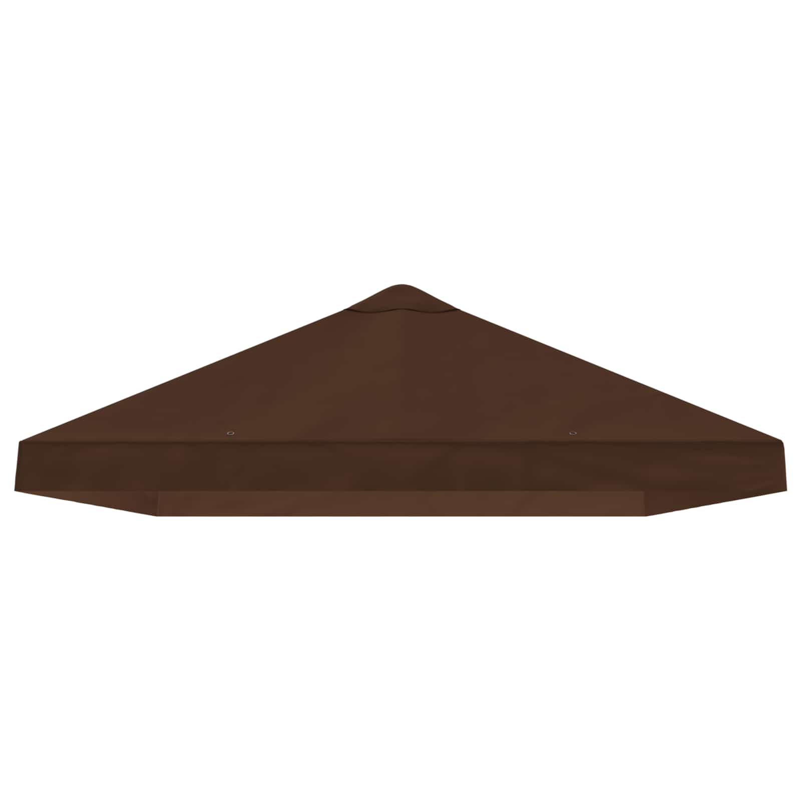 Copertura Tenda Gazebo 6 x 3 m Marrone Poliestere 190 gsm