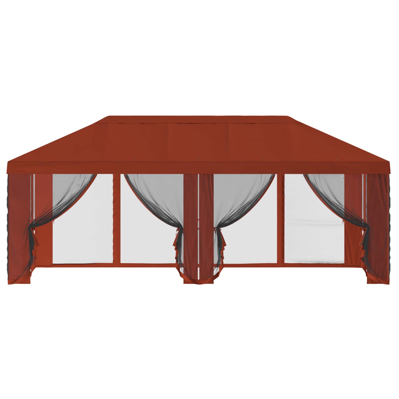 Copertura Gazebo con Pareti Laterali 6 x 3 m Terracotta