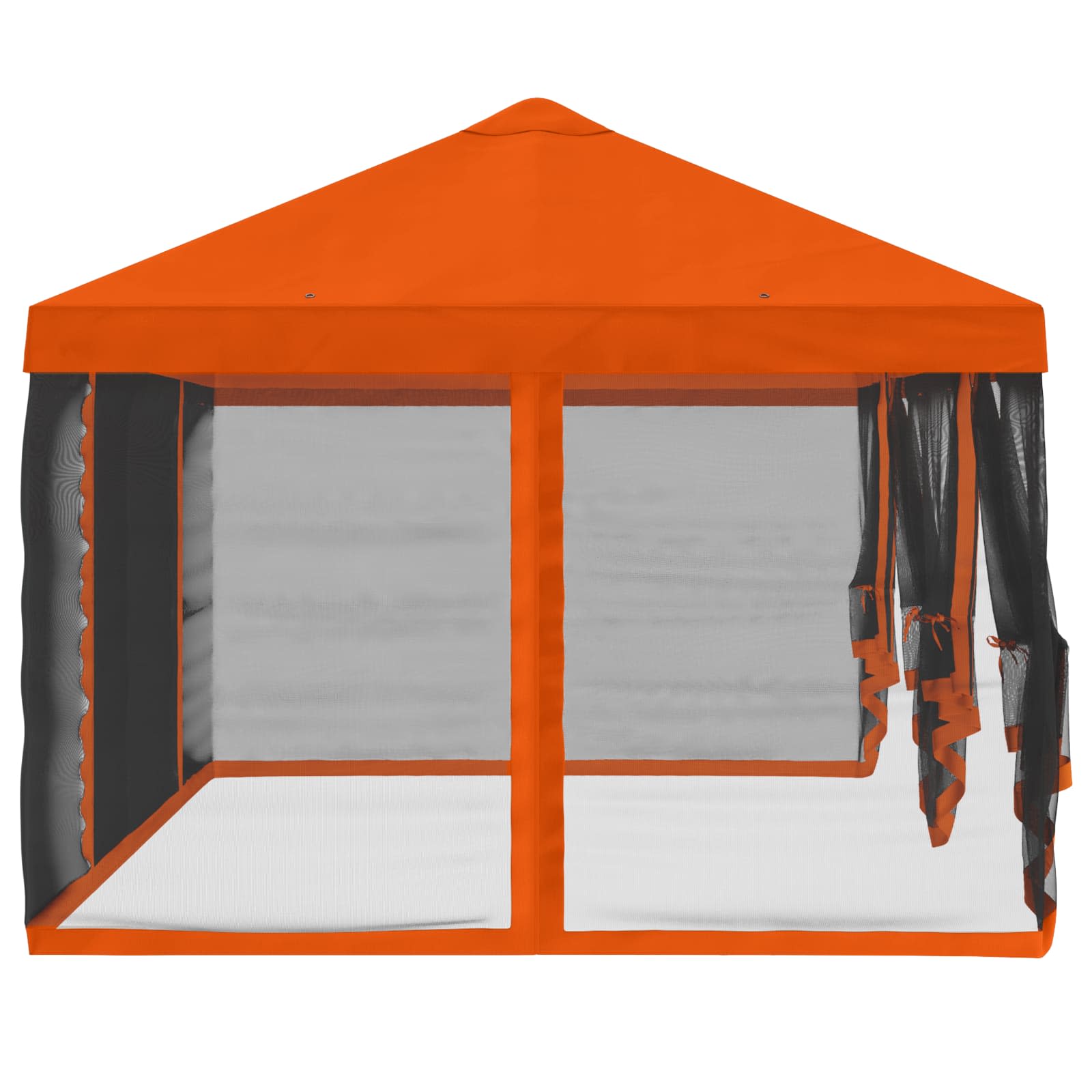 Copertura Gazebo con Pareti Laterali 6 x 3 m Arancione