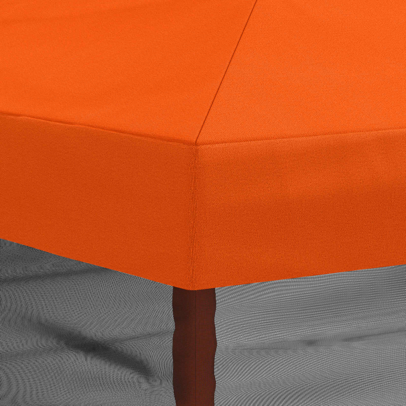 Copertura Gazebo con Pareti Laterali 6 x 3 m Arancione