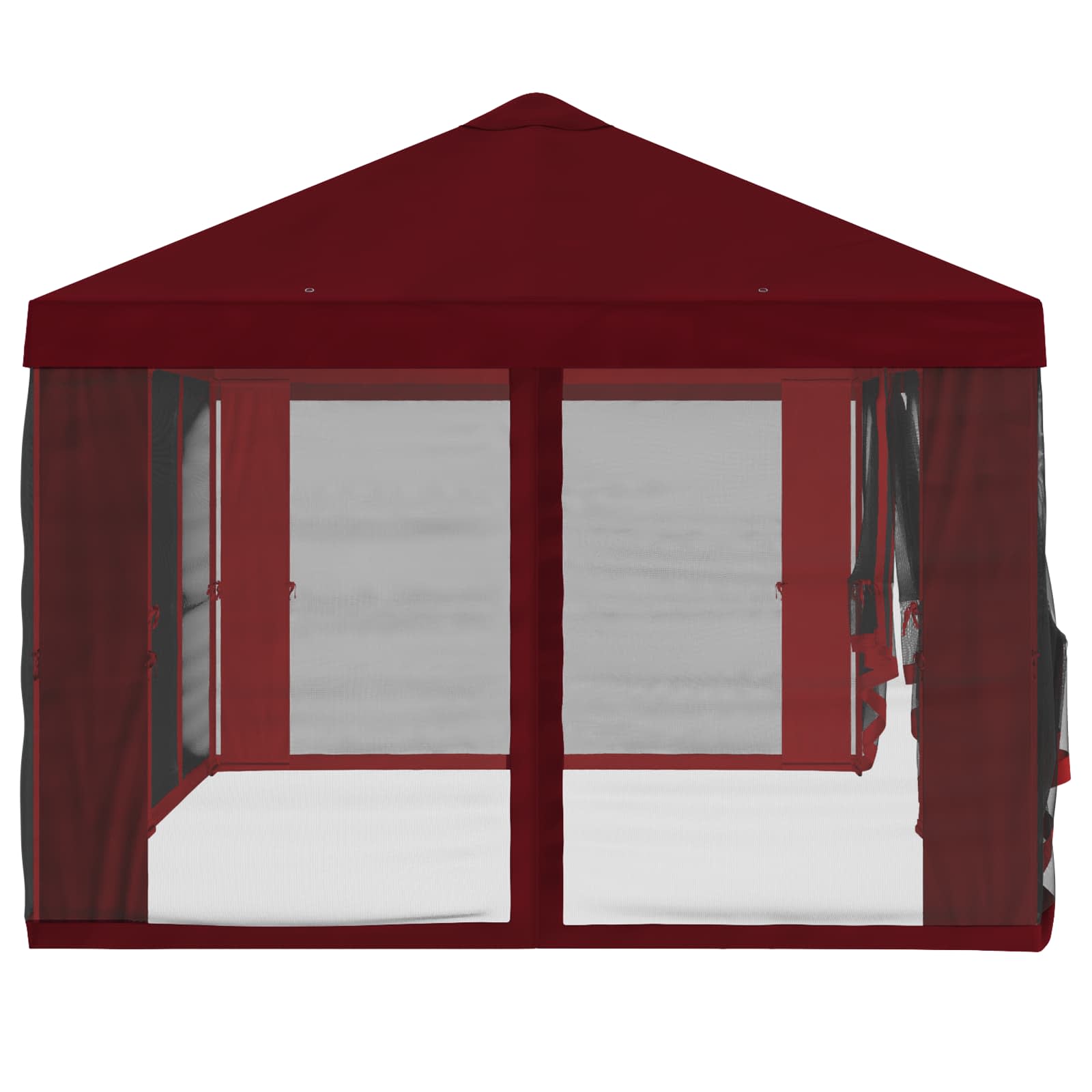 Copertura Gazebo con Pareti Laterali 6 x 3 m Borgogna