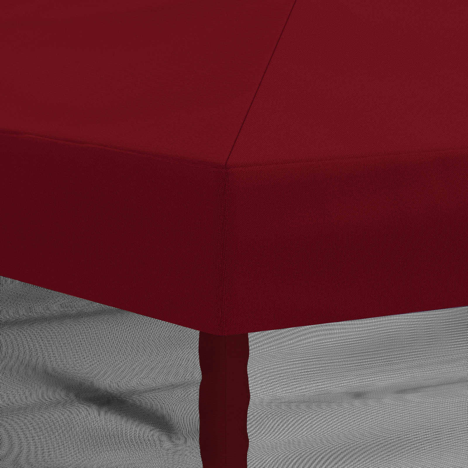 Copertura Gazebo con Pareti Laterali 6 x 3 m Borgogna