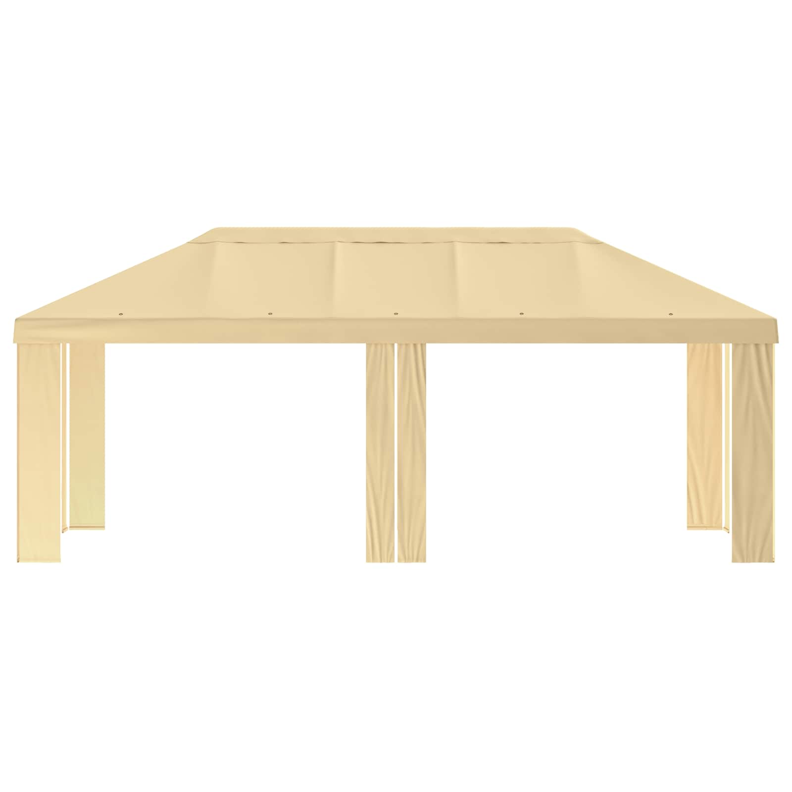 Copertura per Gazebo 6 x 3 m Crema Poliestere 190 gsm