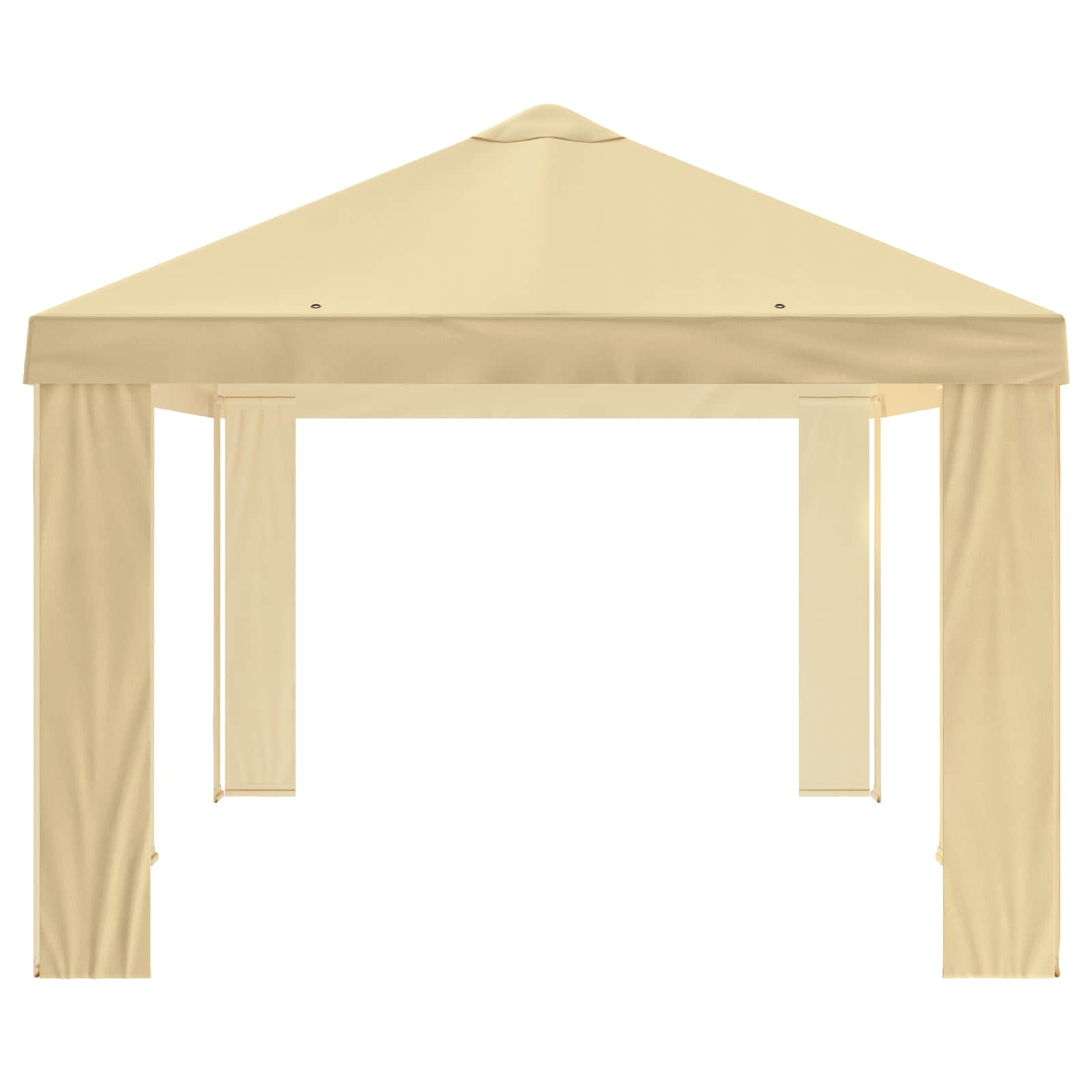 Copertura per Gazebo 6 x 3 m Crema Poliestere 190 gsm