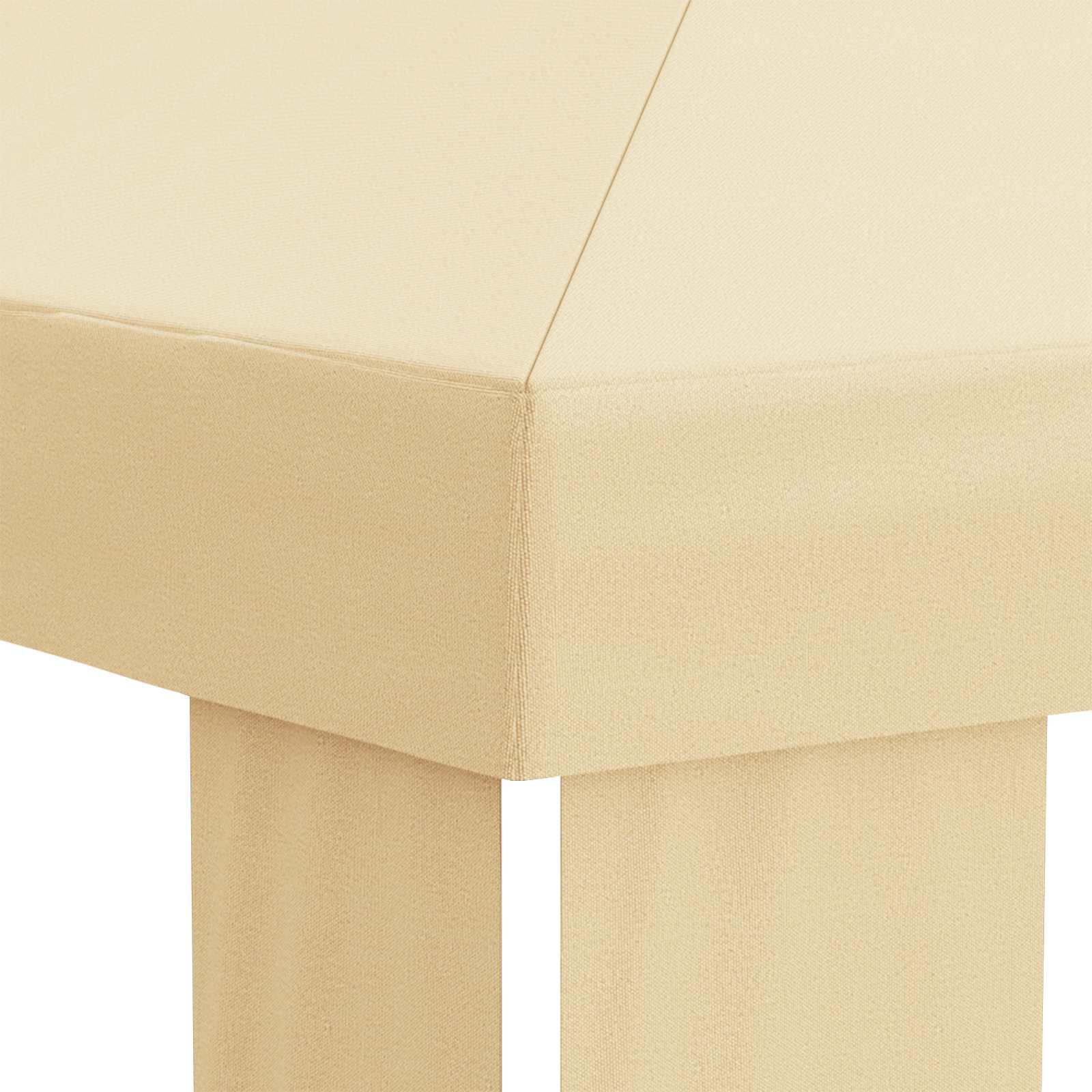 Copertura per Gazebo 6 x 3 m Crema Poliestere 190 gsm