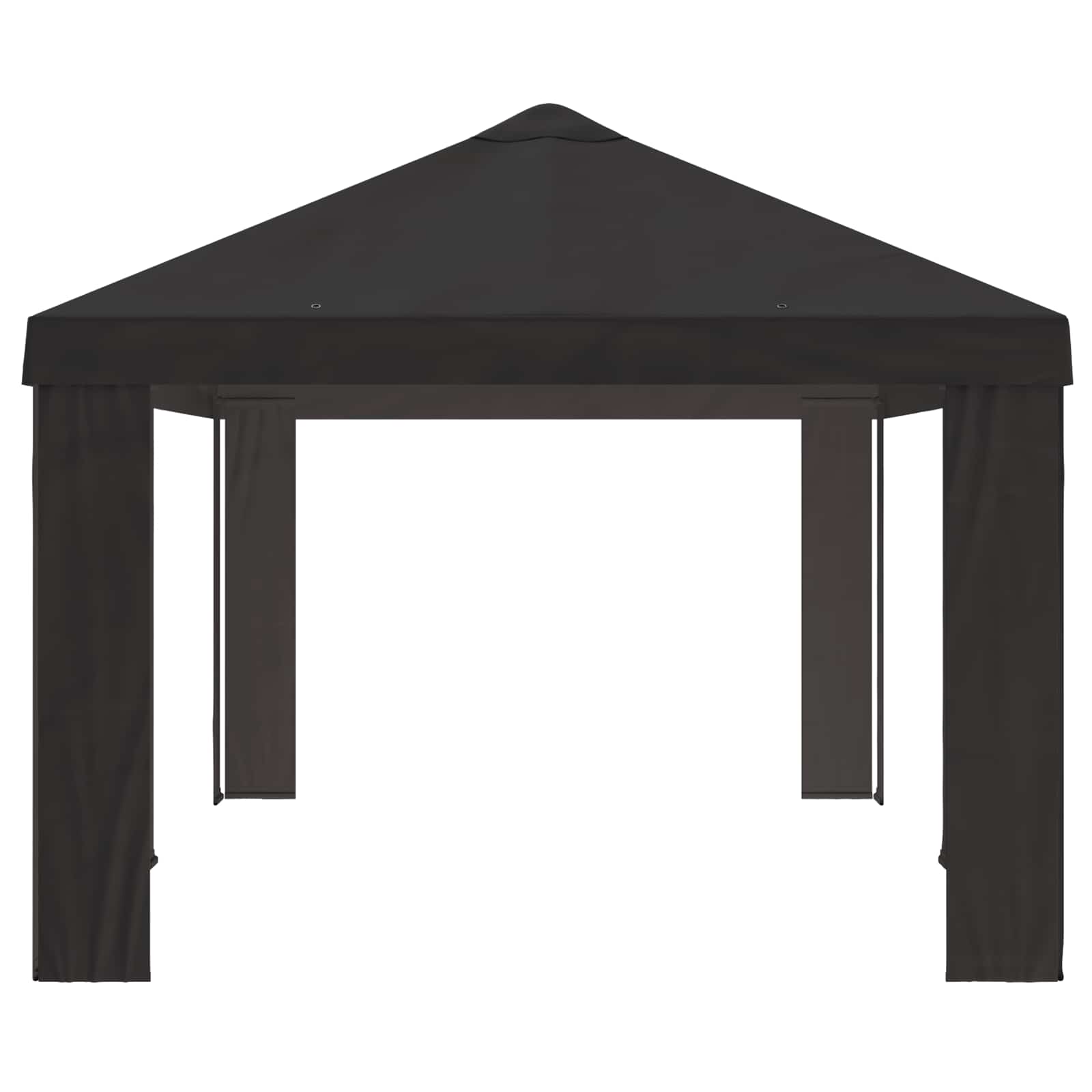 Copertura per Gazebo 6 x 3 m Antracite Poliestere 190 gsm