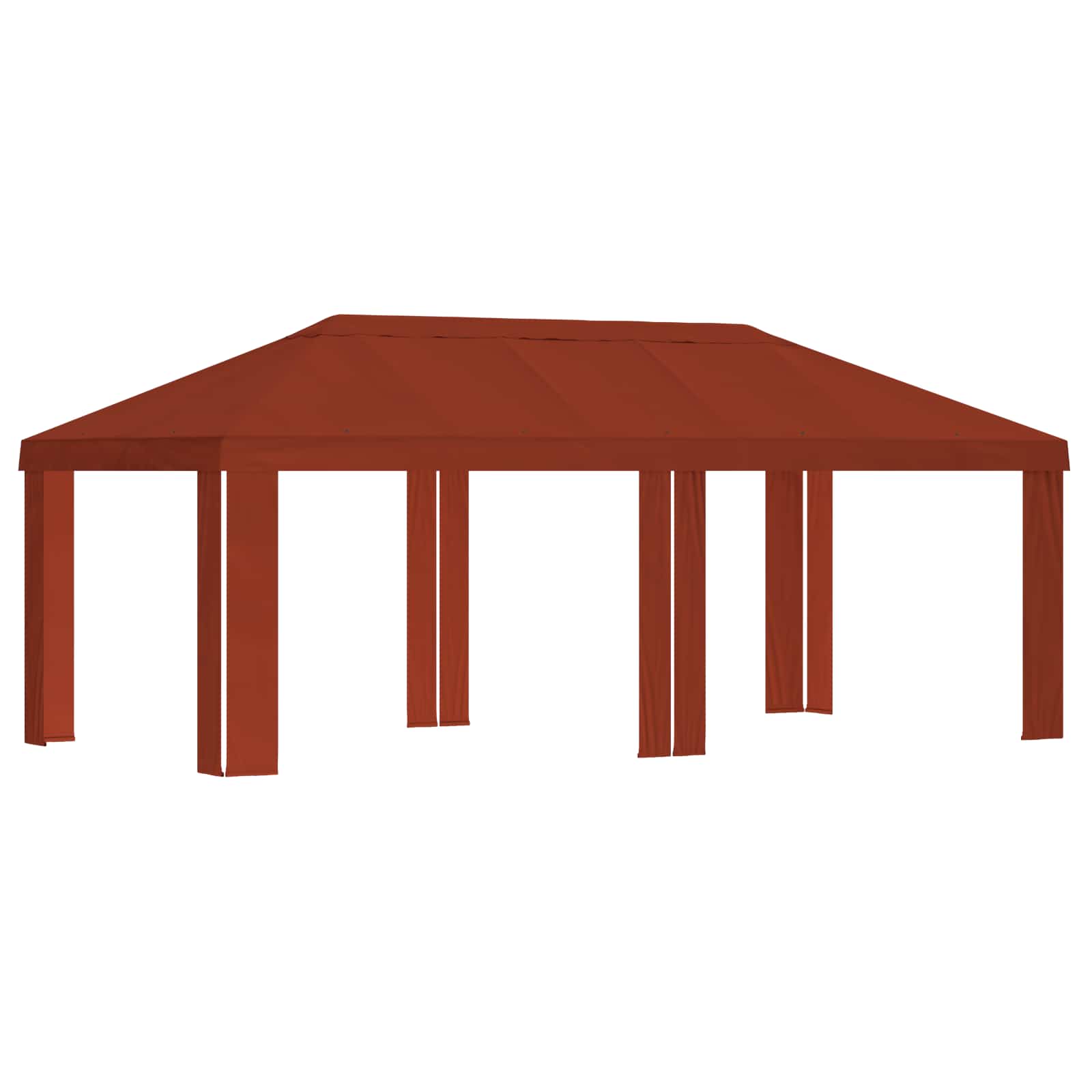 Copertura per Gazebo 6 x 3 m Terracotta Poliestere 190 gsm
