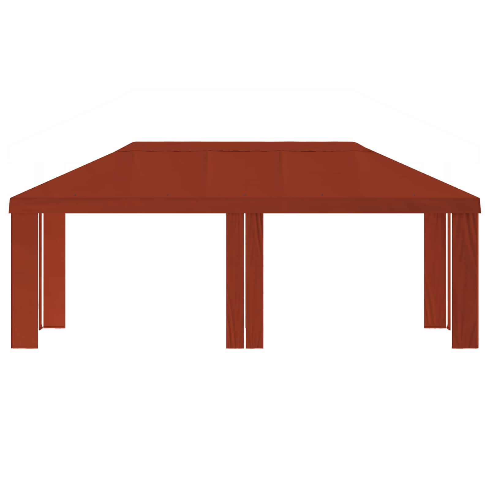 Copertura per Gazebo 6 x 3 m Terracotta Poliestere 190 gsm