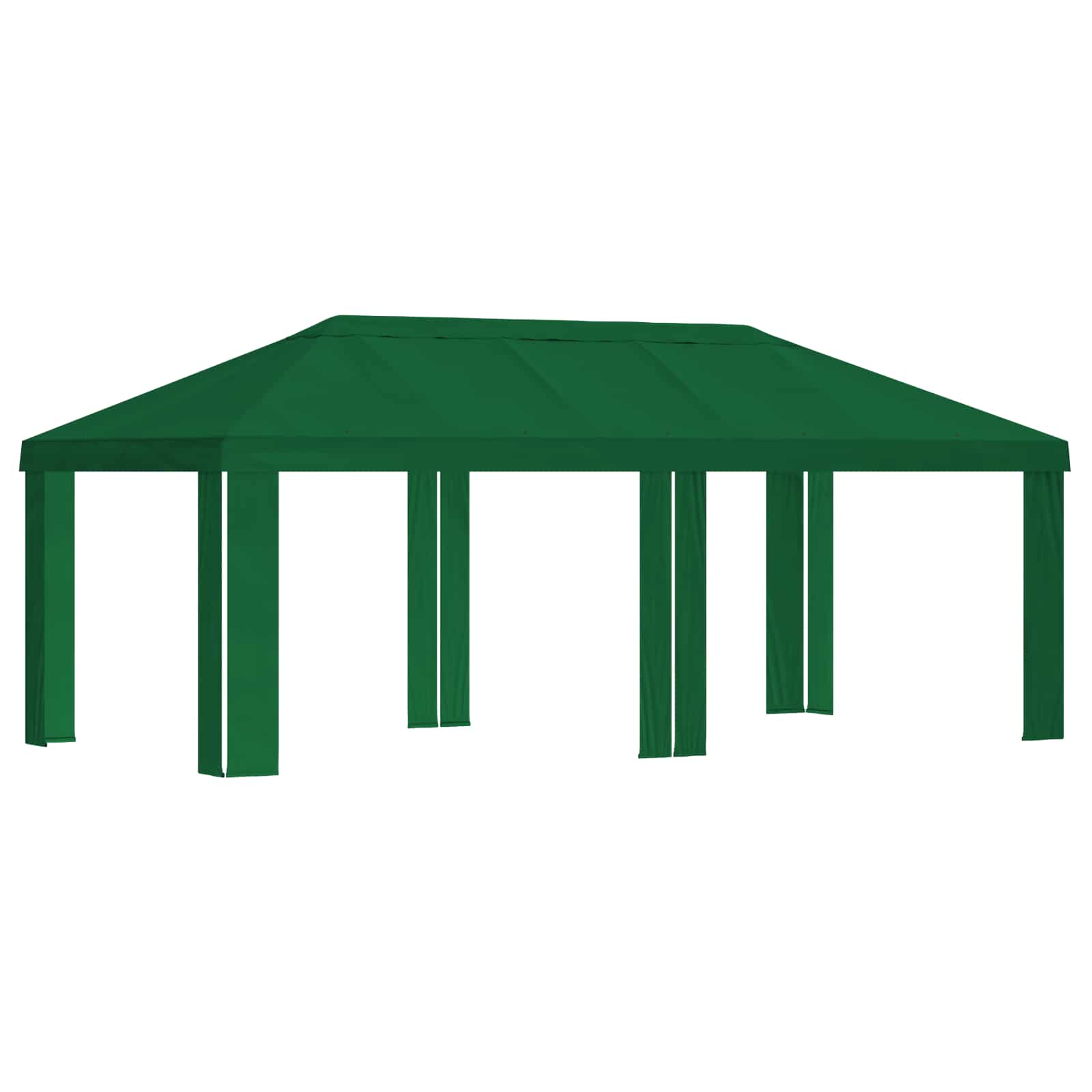 Copertura per Gazebo 6 x 3 m Verde Poliestere 190 gsm